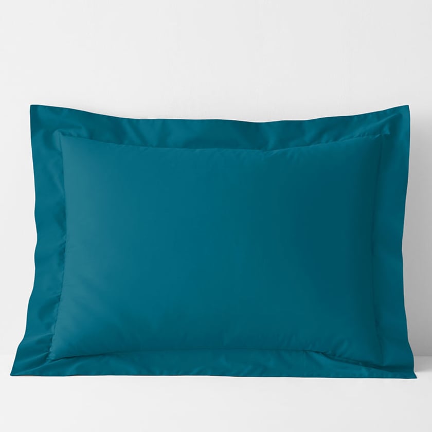 Classic Cool Cotton Percale Sham  - Teal, Standard