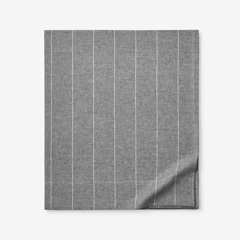 Bromley Premium Ultra-Cozy Cotton Flannel Flat Bed Sheet - Smoke, Twin/Twin XL