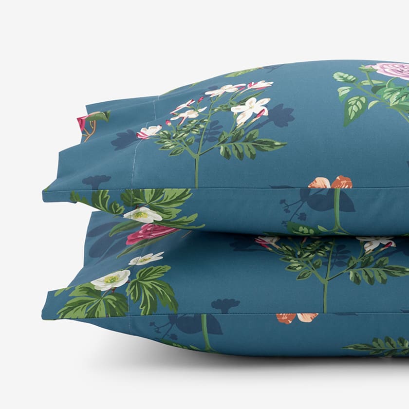 Cameilla Floral Premium Smooth Wrinkle-Free Sateen Pillowcases