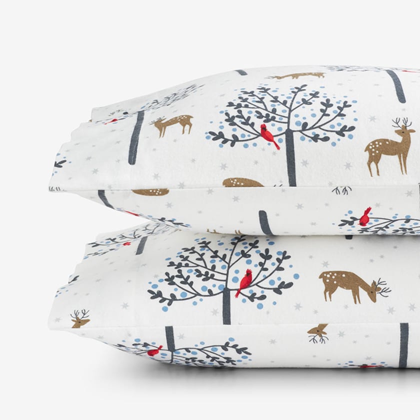 Grazing Deer Premium Ultra-Cozy Cotton Flannel Pillowcases