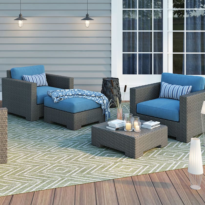 Cabana Tile Indoor/Outdoor Rug - Sage