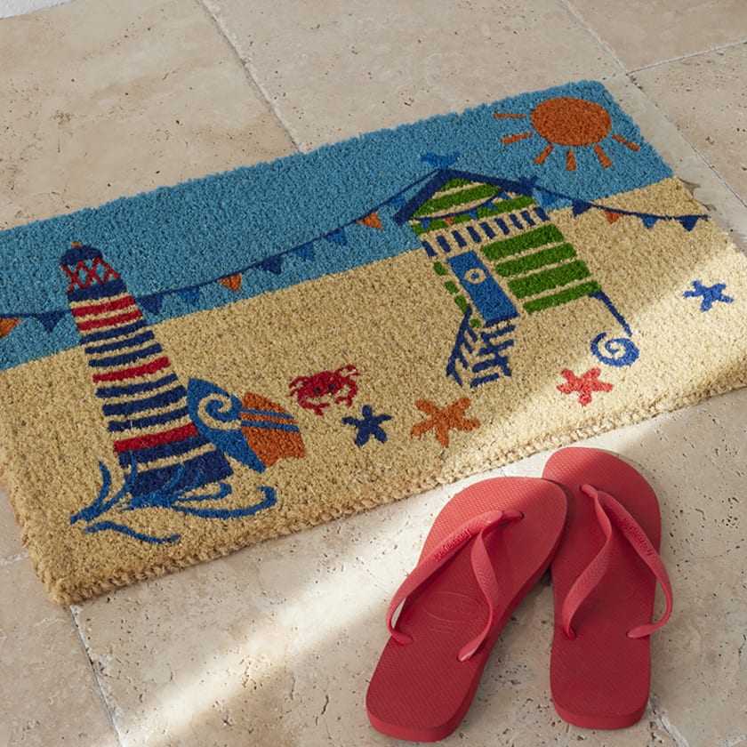 Summer Novelty Coir Mats - Lighthouse