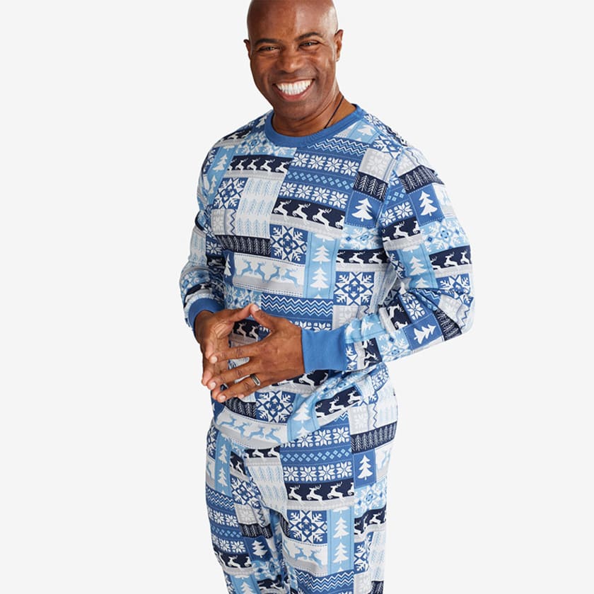 Matching Family Pajamas,  Men's Pajama Set - Fair Isle Mix, S