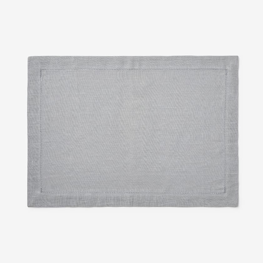 Solid Linen Placemat, Set Of 4 - Pearl Gray