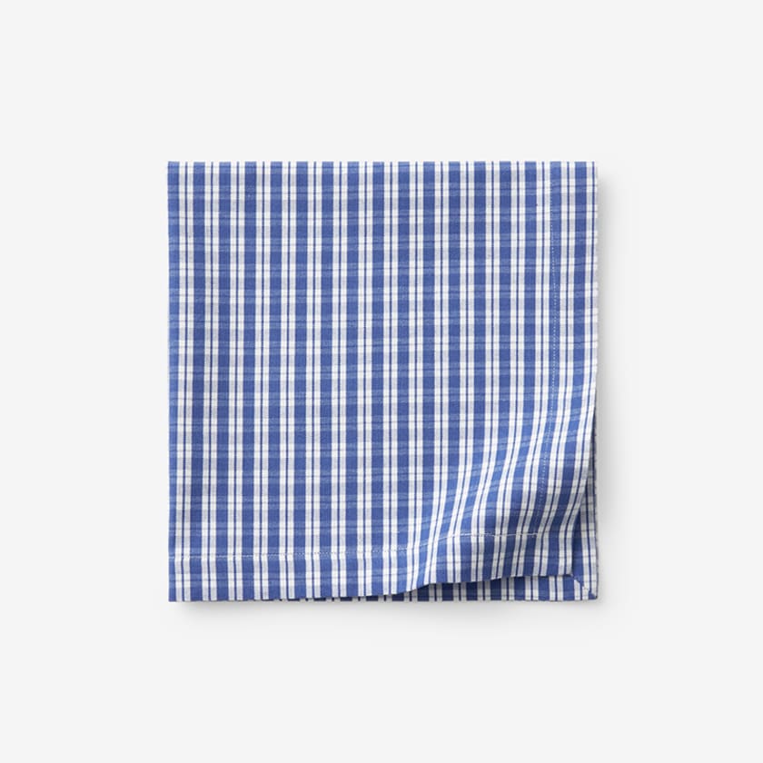 Art Deco & Gingham Cotton Napkins, set of 4