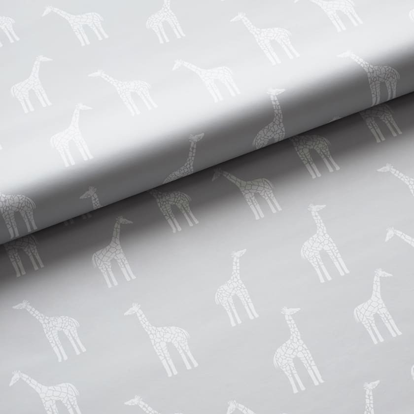 Giraffe Wallpaper - Gray, Panel
