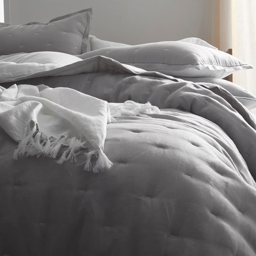 Linen Throw - White
