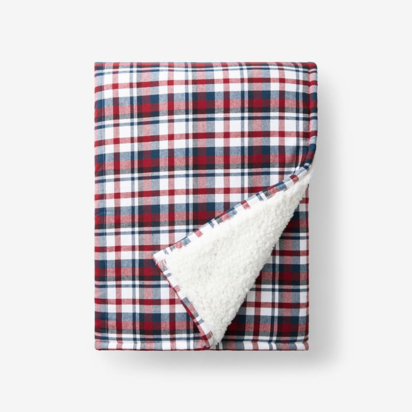Flannel & Sherpa Throw