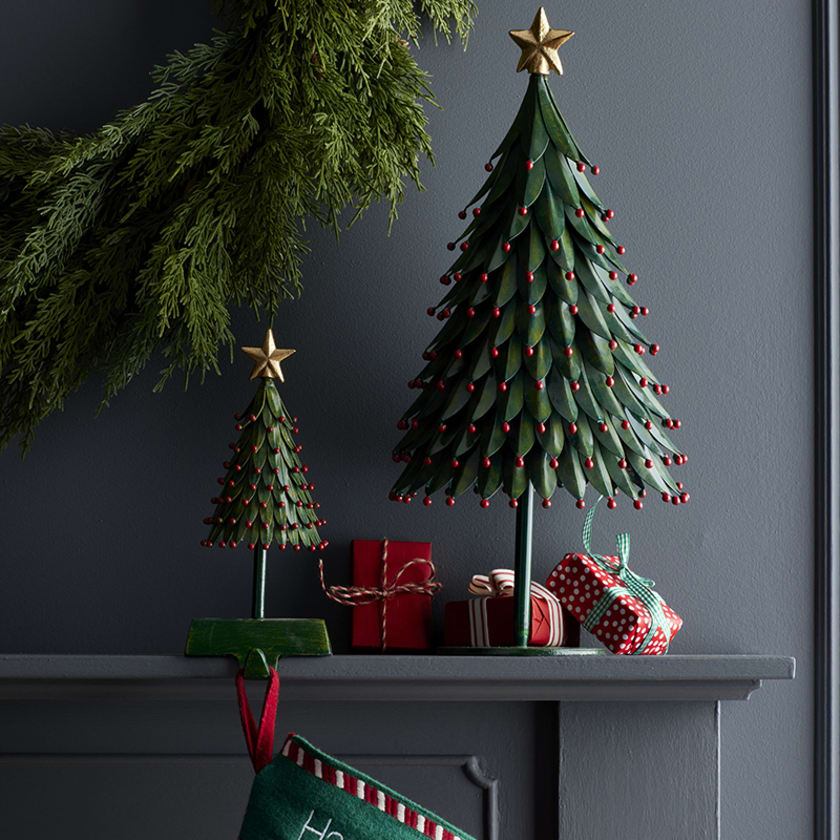 Holiday Stockings and Mantel Decor