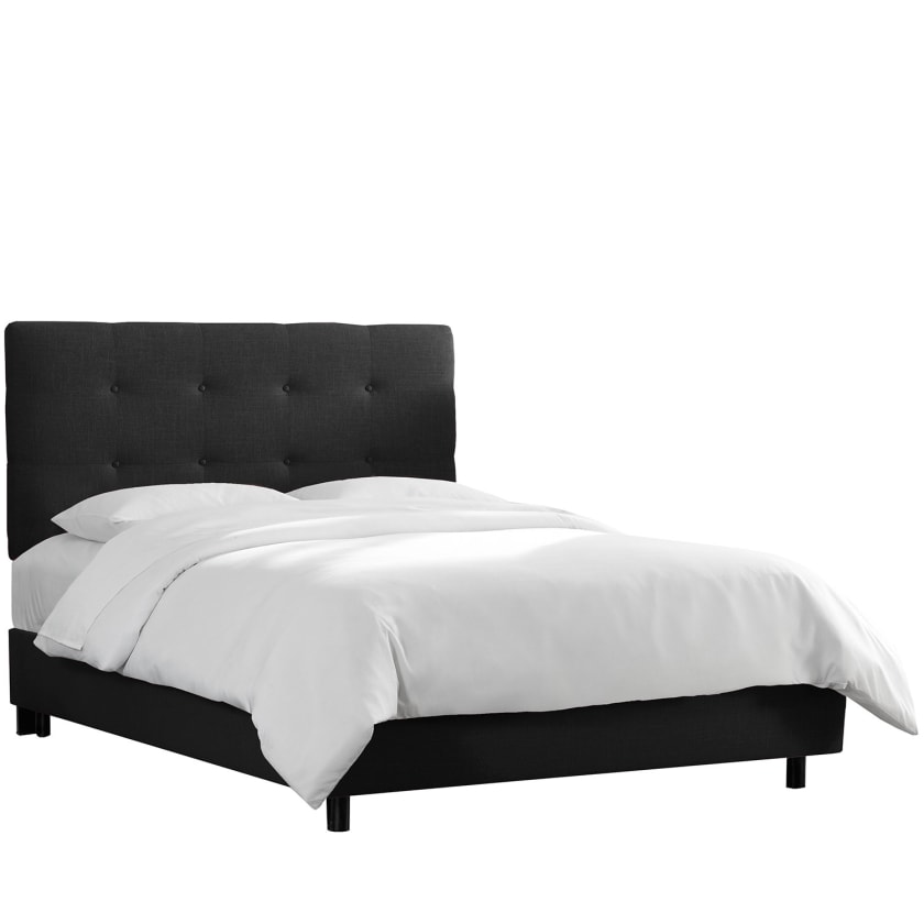 Soho Linen Bed - Black
