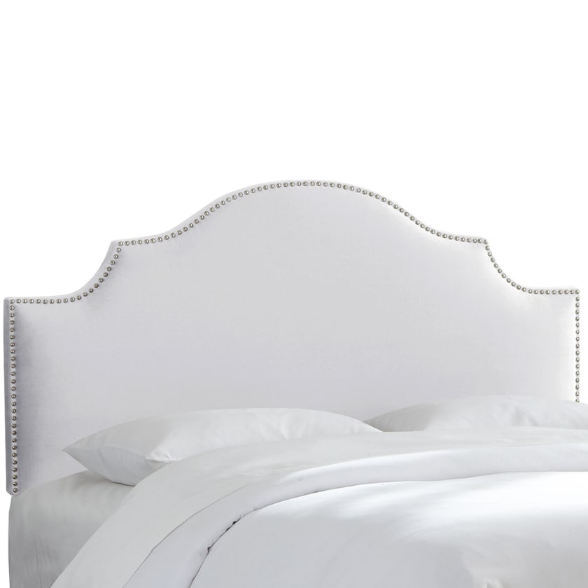 Hudson Custom Upholstered Linen Headboard