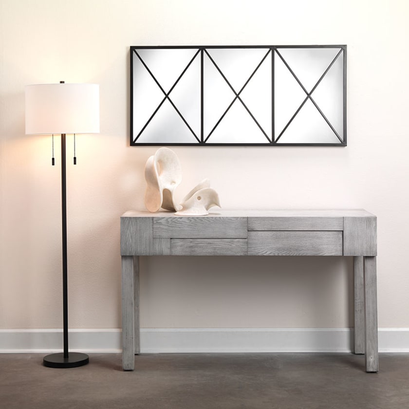 Iron Floor Lamp - Black