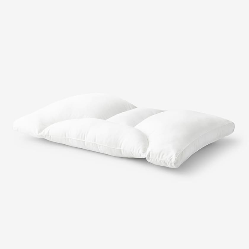 Deluxe Comfort Relax In Bed Pillow - Therapeutic Back  Pillow - Poly-Fiber Foam With Built-In Neck Roll - Reading and Bed Rest  Lounger - Bed Pillow, White