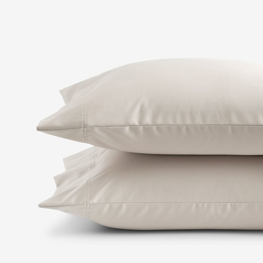 Premium Smooth Supima® Cotton Wrinkle-Free Sateen Pillowcases - Alabaster, Standard