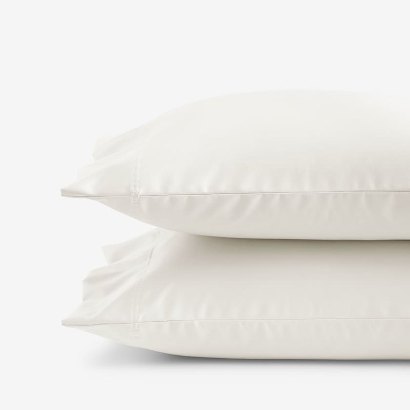 Premium Smooth Supima® Cotton Wrinkle-Free Sateen Pillowcases - Ivory, Standard