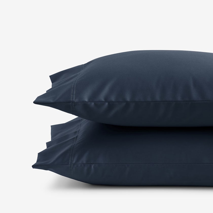 Premium Smooth Supima® Cotton Wrinkle-Free Sateen Pillowcases - Midnight Blue, Standard