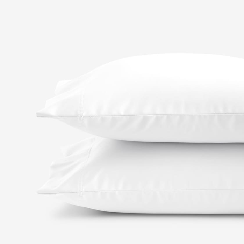 Premium Smooth Supima® Cotton Wrinkle-Free Sateen Pillowcases - White, Standard