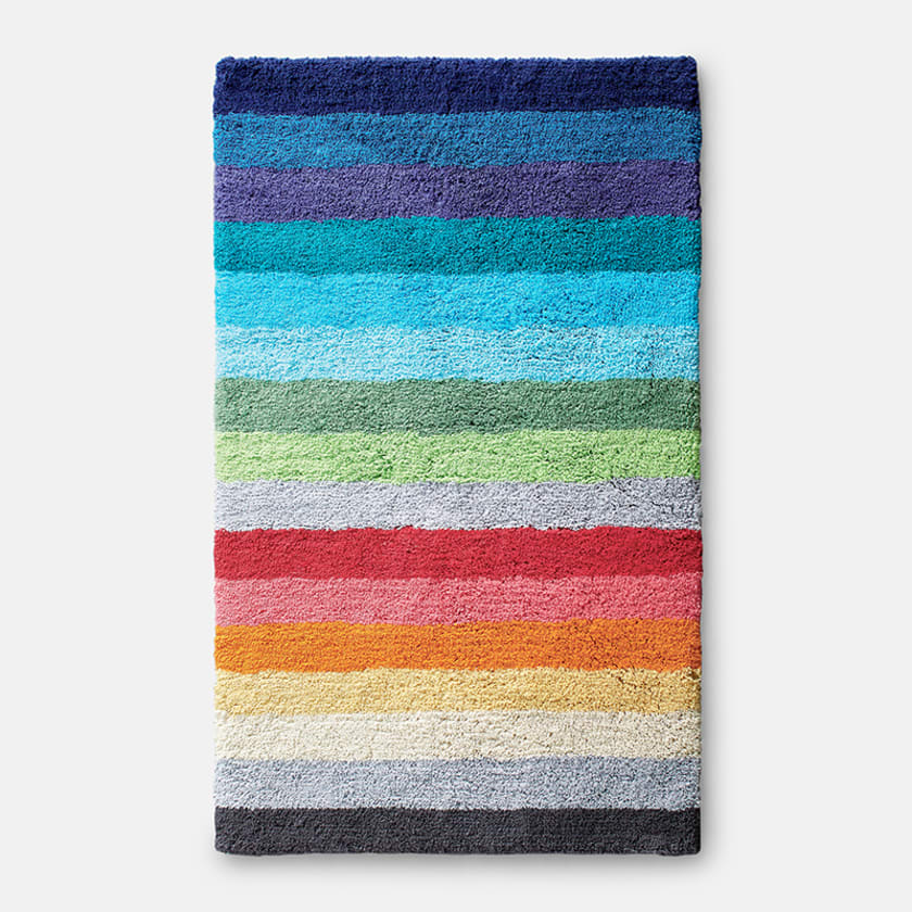 Color Bar Bath Rug