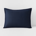Quilted Sham - Navy Blue, Standard