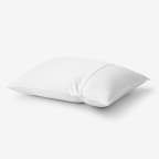Organic Cotton Sateen Pillow Protector - White
