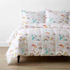 Playful Unicorn Classic Cool Organic Cotton Percale Comforter Set - Twin