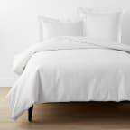 Classic Cool Organic Cotton Percale Duvet Cover - White, Twin/Twin XL