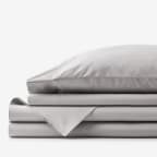 Classic Cool Organic Cotton Percale Bed Sheet Set - Gray, Twin