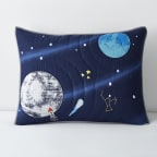 Space Travel Handcrafted Cotton Sham - Multi, Standard