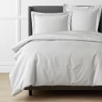 Premium Smooth Egyptian Cotton Sateen Duvet Cover - Silver, Twin/Twin XL