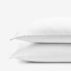 Classic Easy-Care Jersey Knit Pillowcases - White, Standard