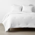 Classic Easy-Care Jersey Knit Comforter Set - White, Twin/Twin XL