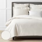 Jacquard Floral Luxe Smooth Supima® Cotton Wrinkle-Free Sateen Duvet Cover - Ivory, Twin/Twin XL