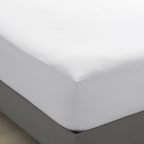 Classic Easy-Care Jersey Knit Waterproof Fitted Bed Sheet - White, Twin XL