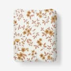 Remi Ditsy Floral Classic Crisp Cotton Percale Fitted Bed Sheet - Rust, Twin