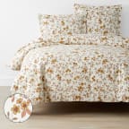 Remi Ditsy Floral Classic Crisp Cotton Percale Duvet Cover - Rust, Twin/Twin XL
