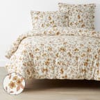 Remi Ditsy Floral Classic Cool Cotton Percale Comforters - Rust, Twin/Twin XL