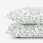 Maison Floral Luxe Smooth Sateen Pillowcases - White, Standard