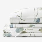 Autumn Leaf Premium Smooth Wrinkle-Free Sateen Bed Sheet Set - White, Twin