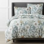 Mona Floral Premium Smooth Wrinkle-Free Sateen Comforter - Gray, Queen