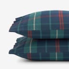 Red Green Plaid Premium Ultra-Cozy Cotton Flannel Pillowcases - Red/Green, Standard