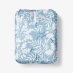 Misty Leaf Premium Ultra-Cozy Cotton Flannel Fitted Bed Sheet - Blue, Twin