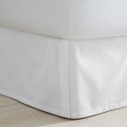 Classic Smooth Wrinkle-Free Sateen Bed Skirt - White, Twin