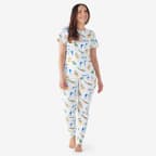 Matching Family Pajamas, Women's Short-Sleeve Pajama Set - Dog23, XS