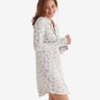 TENCEL™ Modal Jersey Knit Nightshirt - Mini Floral, XS