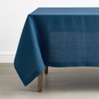Solid Linen Tablecloth - Dark Blue