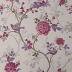 Traditional Bird Wallpaper - Purple