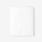 Cotton Fleece Blanket Throw - White