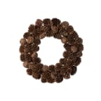 Mixed Pine Cone Wreaths, Set of 2 - Brown