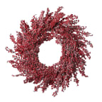 Frosted Ilex Berry Wreaths, Set of 2 - Red