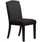 Sylvia Dining Linen Chair - Black